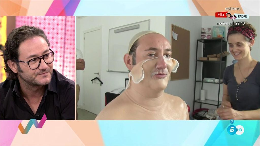 ¡Tenemos las imágenes! El proceso de caracterización de Carlos Santos paso a paso