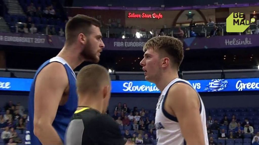 ¡Carácter esloveno! El cara a cara a lo Mayweather y McGregor de Doncic y Papagiannis