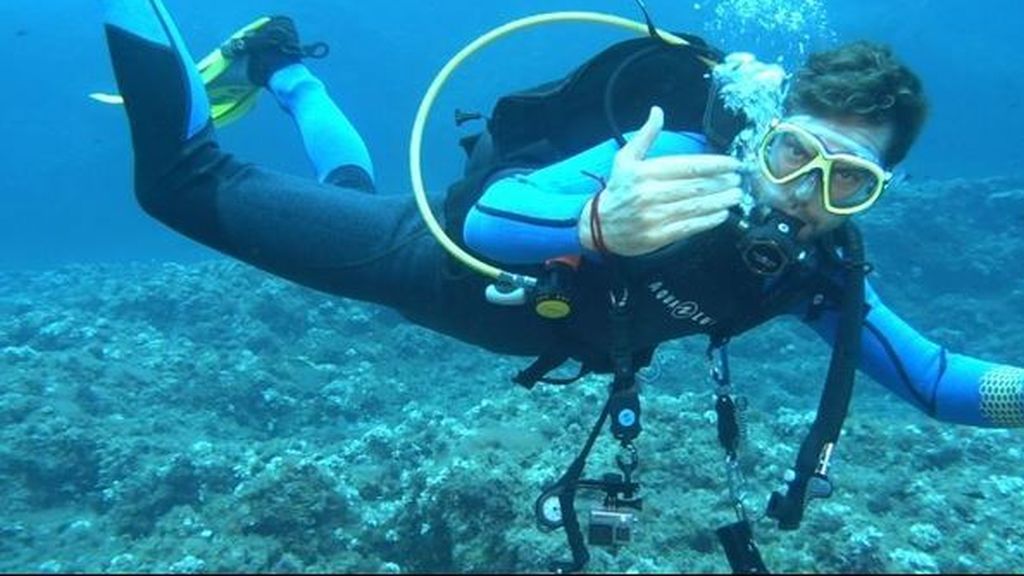 David Bisbal, compañero de submarinismo de Jesús Calleja