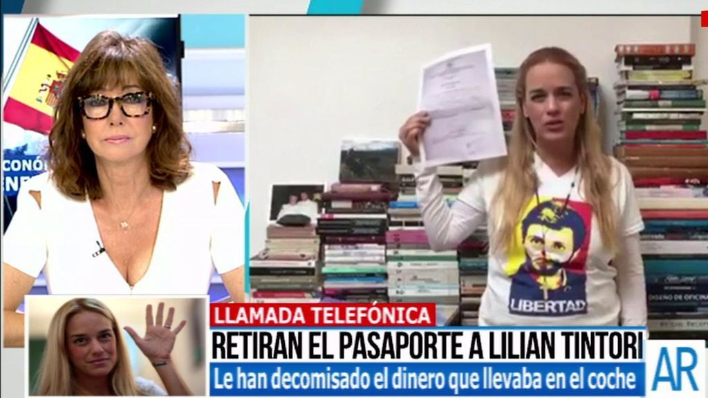 Lilian Tintori: "No puedo salir de Venezuela, no quieren que acuda al plató de 'AR"