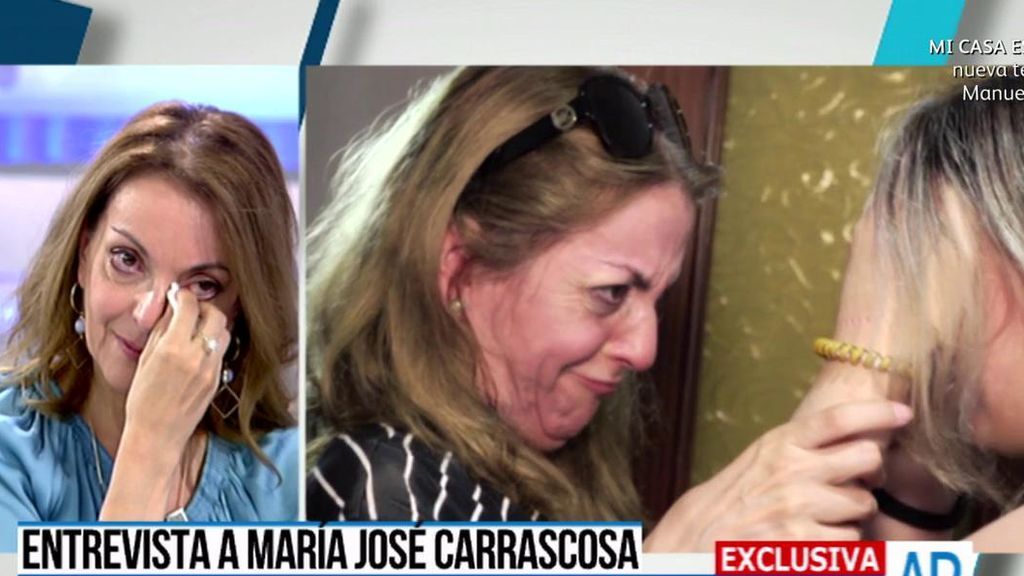 Mª José Carrascosa se emociona al ver el abrazo con su hija: "Me temblaban las piernas"