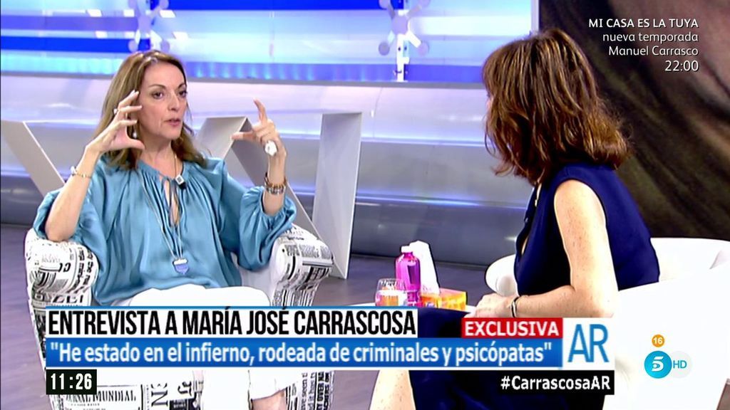 Mª José Carrascosa: "En la cárcel me dieron una paliza por un encargo"
