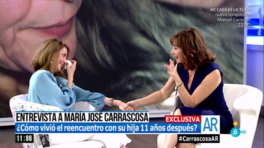 Mª José Carrascosa: "Lo peor era no poder saber cómo estaban mis padres y mi hija"