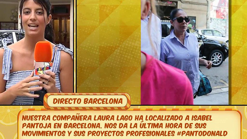 Laura Lago nos desvela el motivo profesional que ha llevado a Isabel Pantoja a Barcelona