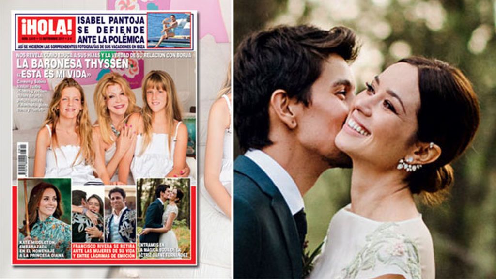 Organza, flores... Analizamos el romántico vestido de Dafne Fernández en su boda campestre