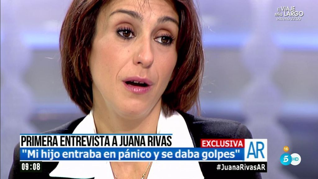 Juana Rivas explica la reacción de su hijo mayor al entregarlo: "Entró en pánico y se daba golpes"