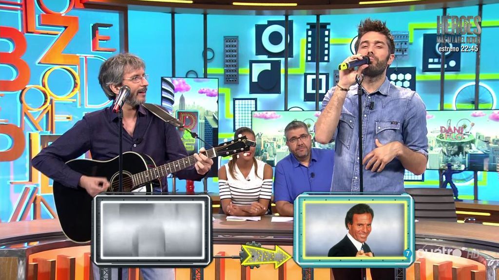 Xoel López canta en la ruleta de imitaciones de 'Dani&Flo'