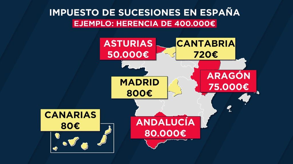 ¡Atención! Por la misma propiedad, heredar en Andalucía es 1000 veces más caro que en Canarias