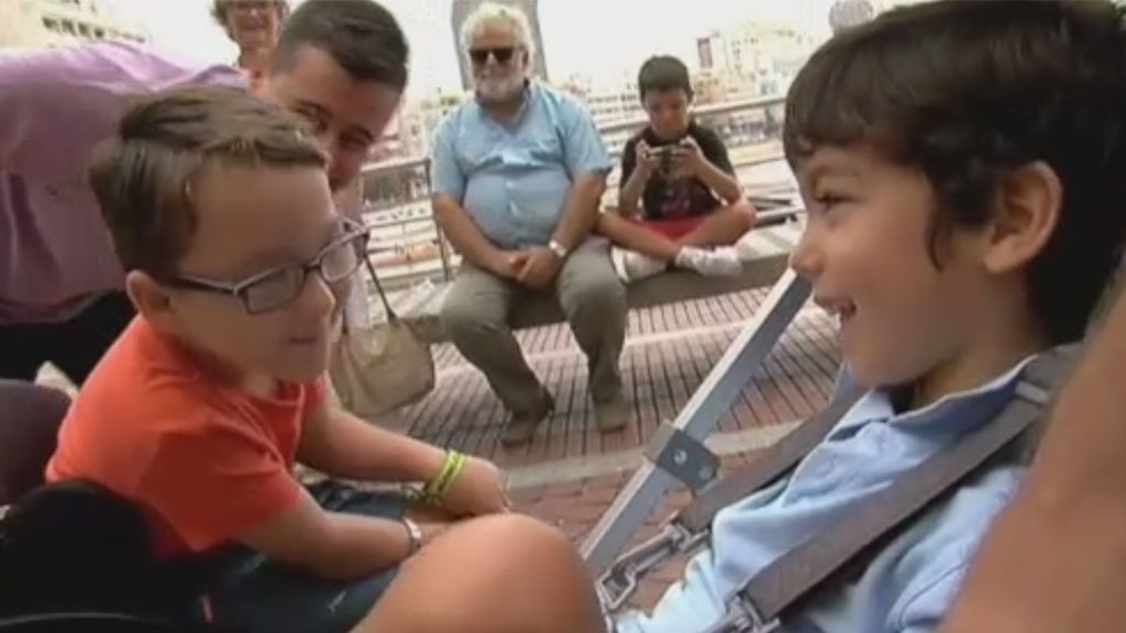 El reencuentro de Iker y Pepe, dos niños unidos por su lucha contra la enfermedad