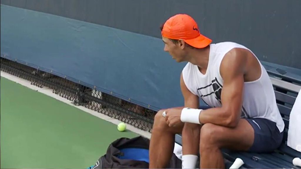 ¡Cruce de miradas! Así espió Del Potro a Rafa Nadal… hasta que le pilló