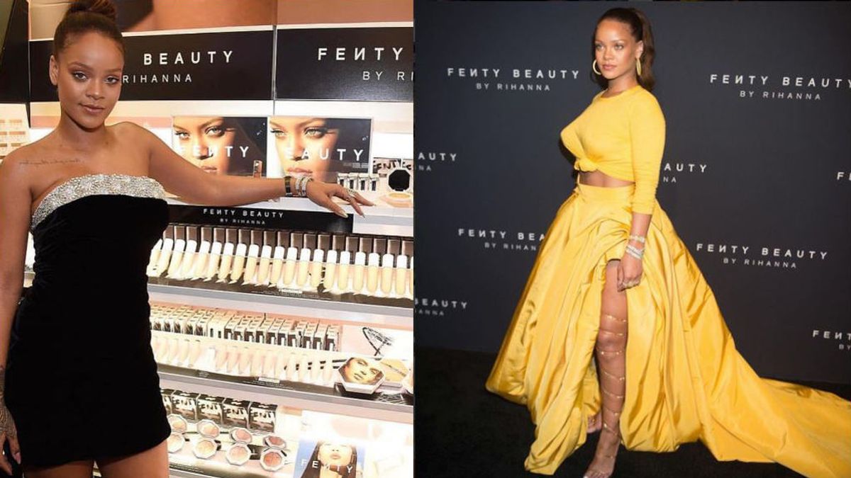 Rihanna brilla con el color amarillo y negro