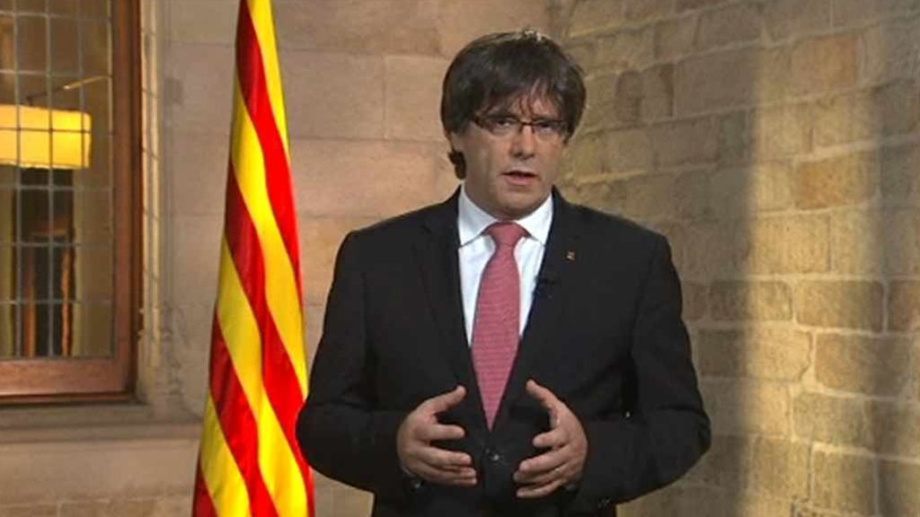 Puigdemont, en su mensaje de la Diada: "Las urnas unen, no dividen, porque cabe todo el mundo"
