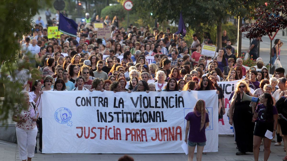 Manifestación en solidaridad con Juana Rivas en Granada