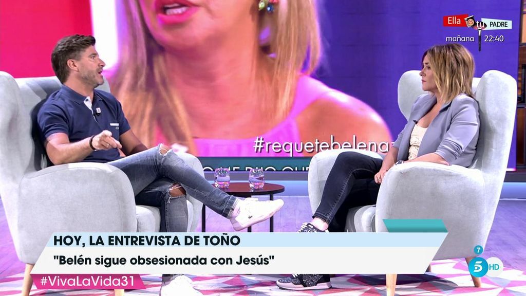 Toño Sanchís: "Belén se ha hundido a sí misma, sé que está arrepentida por la entrevista"