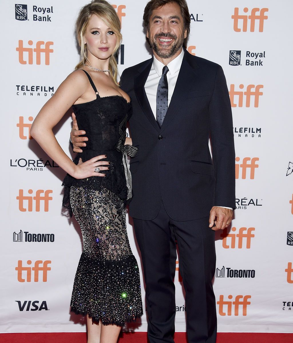 Jennifer Lawrence y Javier Bardem, parejón de estreno de su película 'Battle of the Sexes'