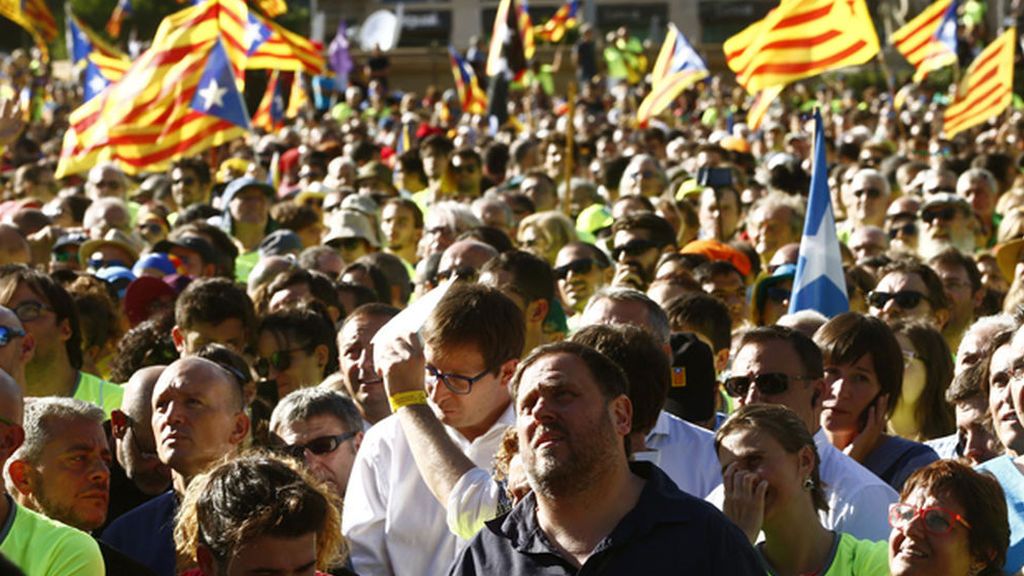 Oriol Junqueras, durante la Diada de Cataluña