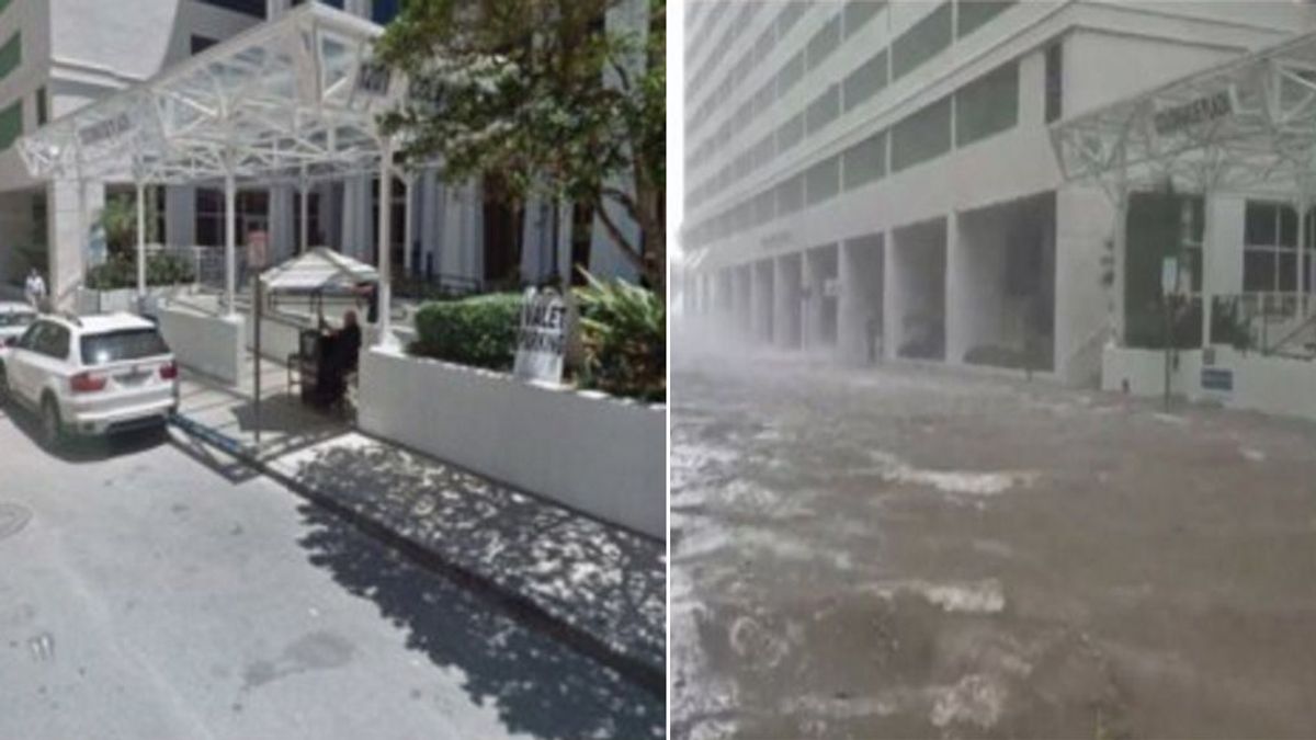 Miami, golpeada y bajo el agua: las fotos más impresionantes del antes y después del Irma