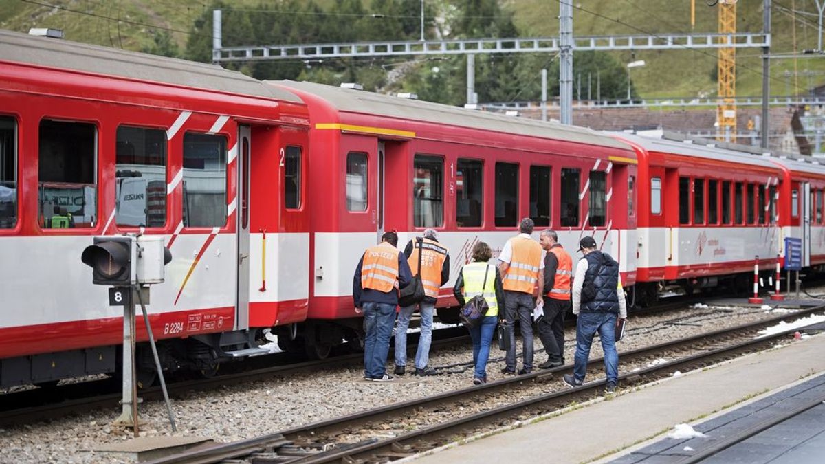 Un choque de tren en una estación de Suiza deja 30 personas heridas