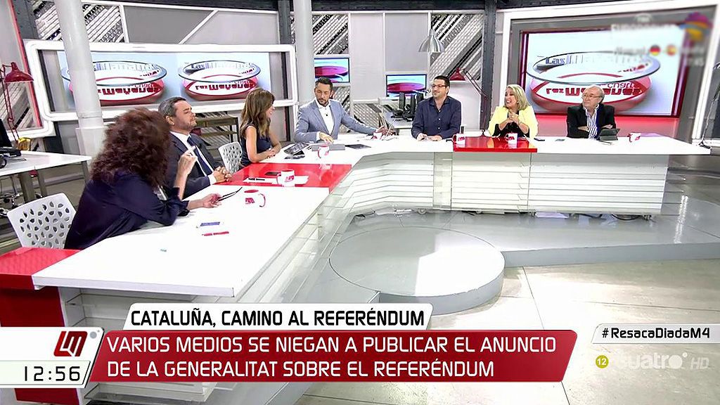 Agresión a un equipo de Telecinco bajo la cobertura de la Diada