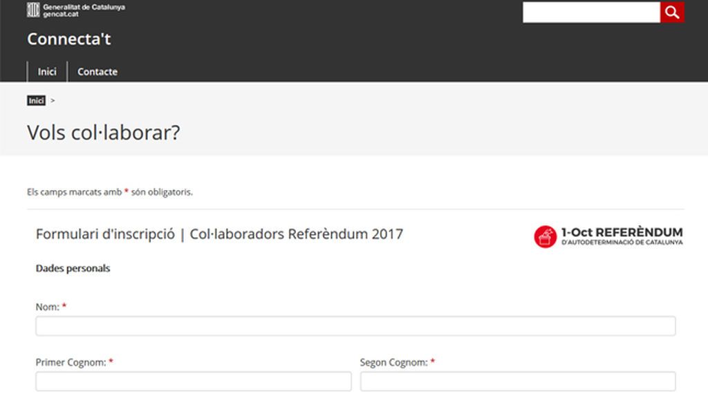 El Govern contacta con los voluntarios para la organización del referéndum