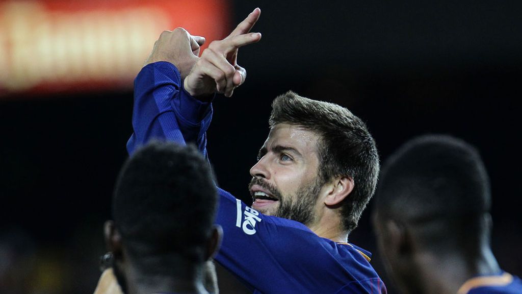 La misteriosa peineta de Piqué tras marcar ante el Espanyol... ¿para quién era?