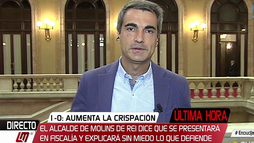 Joan Ramón Casals, alcalde de Molins de Rei: “Habrá colegios abiertos con papeletas y urnas”