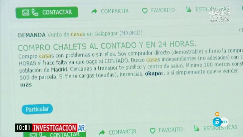 'Investigación AR': el negocio de comprar casas okupadas