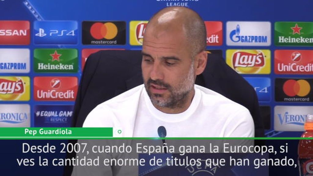 Guardiola: "Los equipos ingleses están un paso por debajo de los españoles"