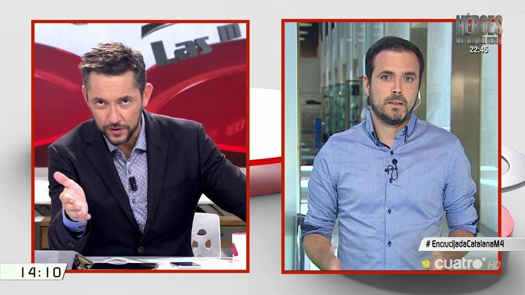 Alberto Garzón: "Tenemos jueces más fachas que los que había en el franquismo"