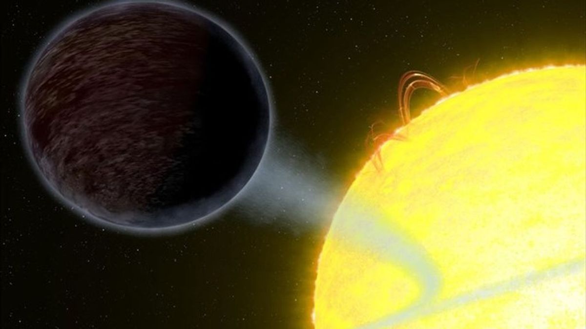 El telescopio Hubble captura un planeta negro como el asfalto