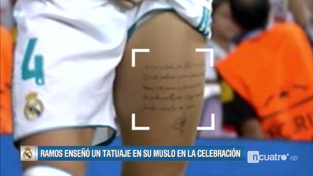 Sergio Ramos Estrena Nuevo Tatuaje Con Una Dedicatoria Muy Especial