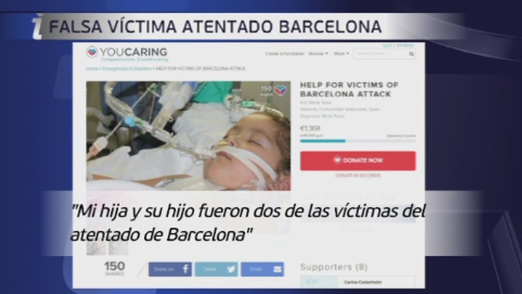 Se hace pasar por víctima de los atentados de Barcelona para estafar dinero por Internet