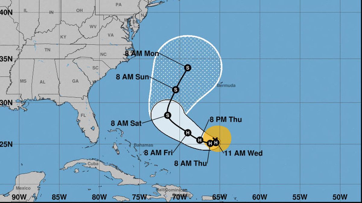 El huracán 'José' se fortalece en el Atlántico