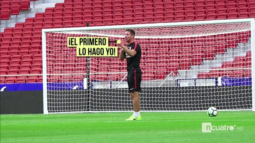 ¡Momentazo del Cholo! Simeone quiso marcar el primer gol del Atlético en el Wanda Metropolitano