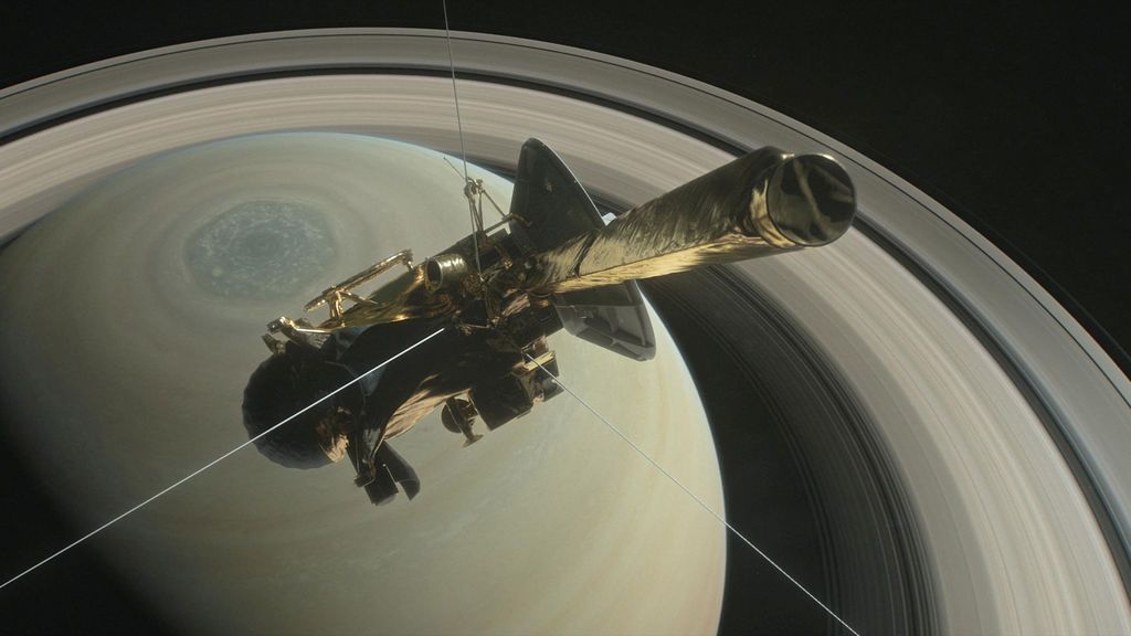 Cassini:  Se autodestruye en  la atmósfera de Saturno