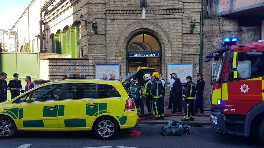 Las imágenes de la explosión en el metro de Londres
