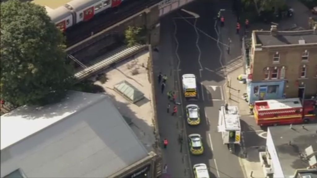 Imágenes aéreas de Londres tras la explosión de un artefacto en el Metro