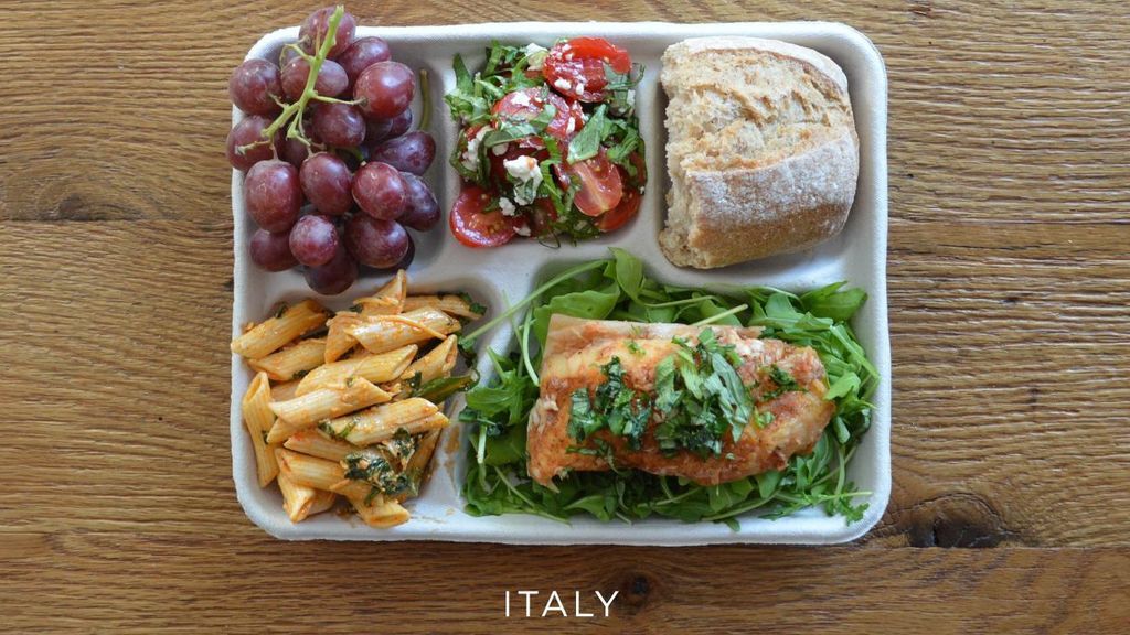 Compara la comida que los colegios ofrecen alrededor del mundo
