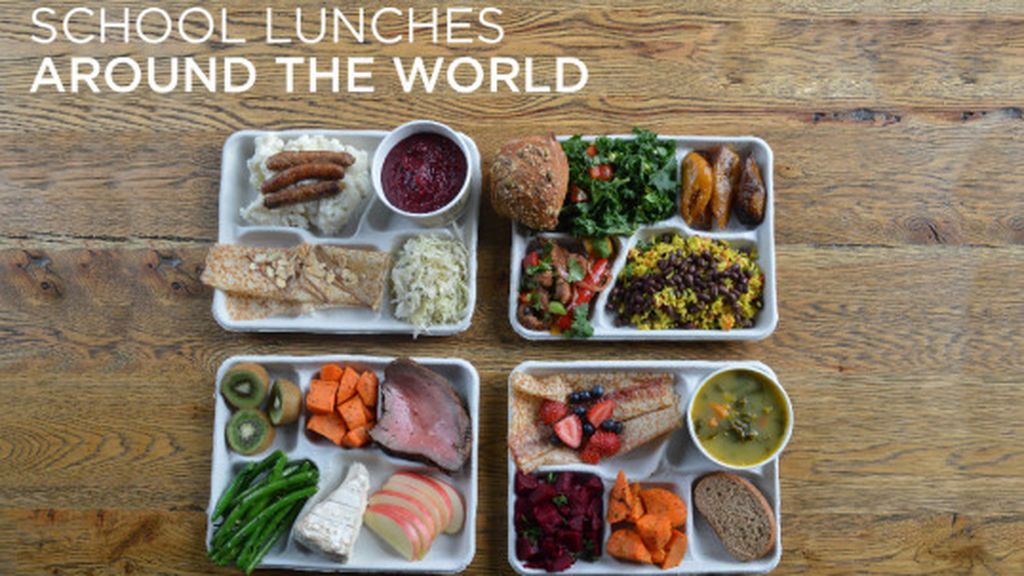 Compara la comida que los colegios ofrecen alrededor del mundo