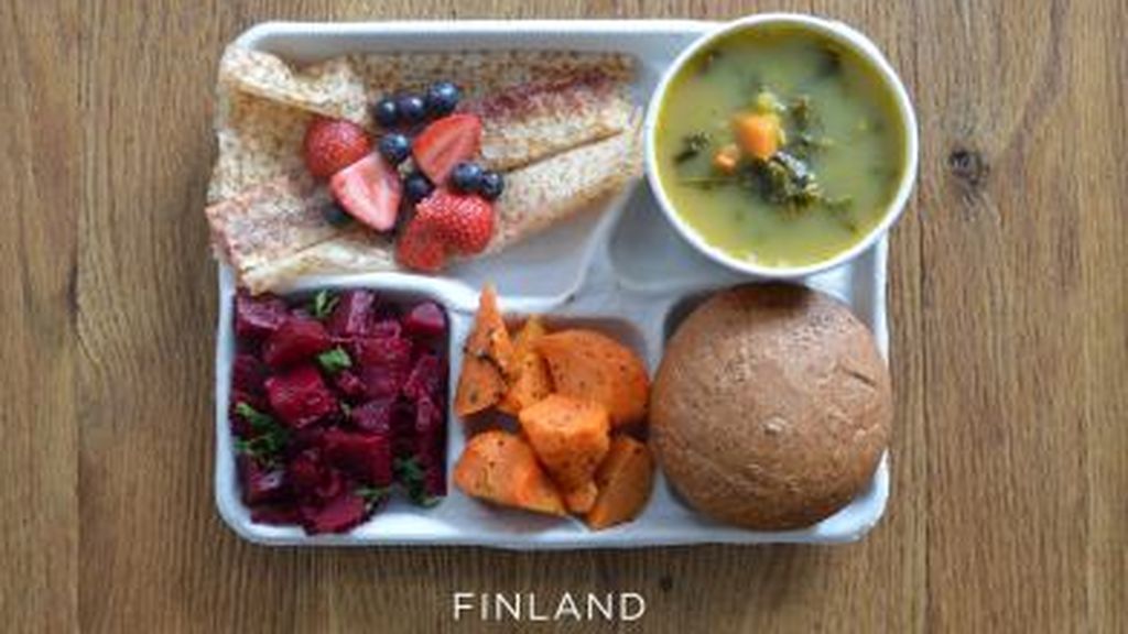 Compara la comida que los colegios ofrecen alrededor del mundo