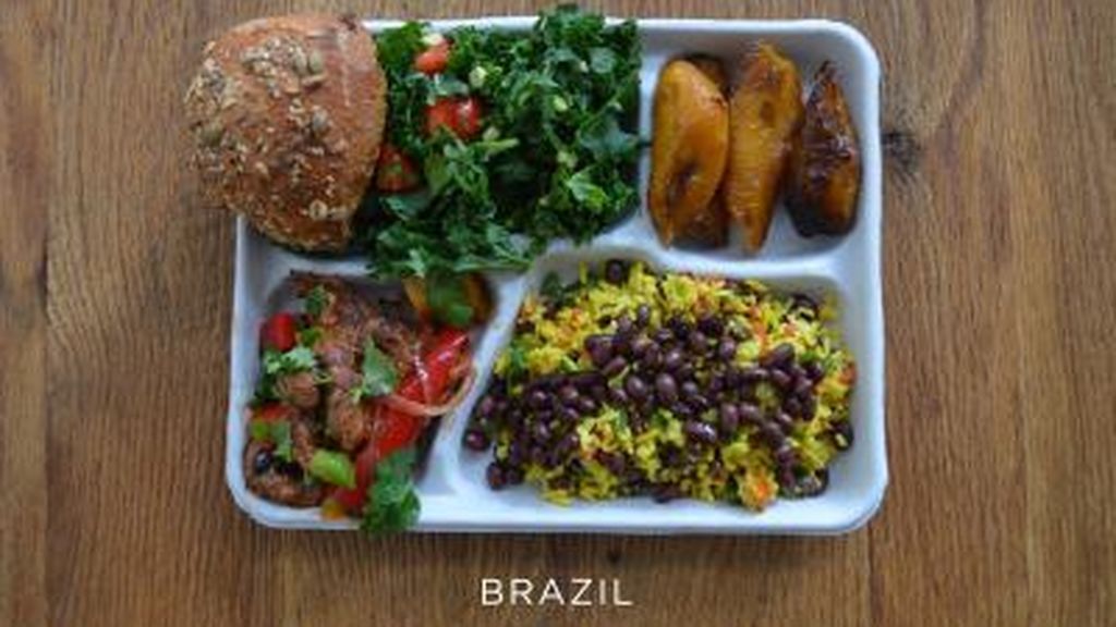 Compara la comida que los colegios ofrecen alrededor del mundo