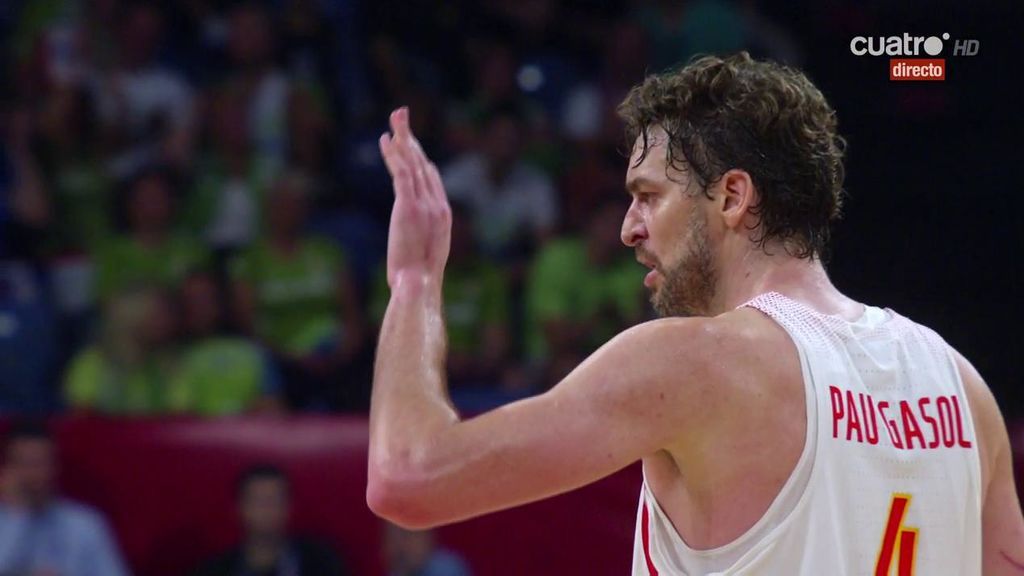 ¡Un mate que sabe a medalla! El canastón de Pau Gasol que sentenció a Rusia