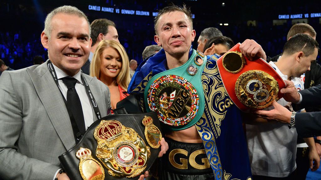 Gennady Golovkim, el ganador del campeonato de medio peso en las Vegas