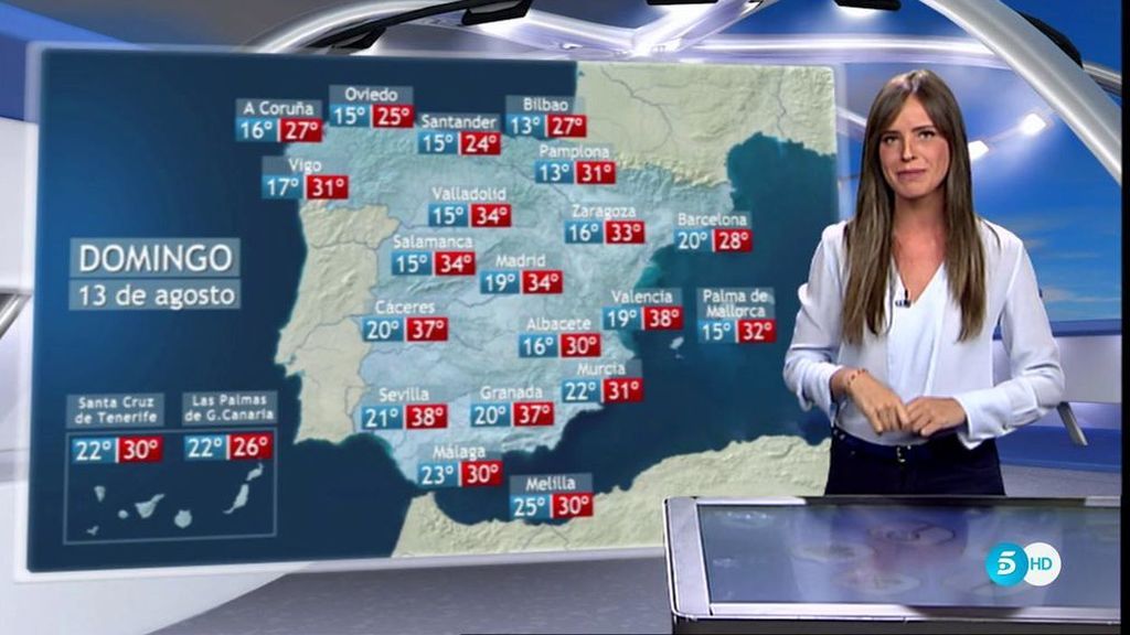 Las temperaturas recuperan valores normales: Lloverá en el Norte y en las Islas Baleares
