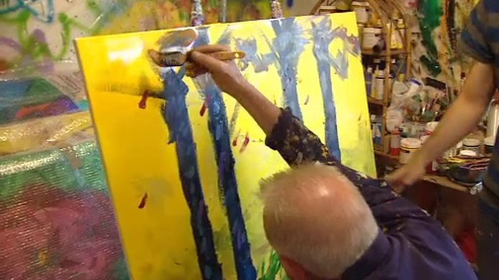 La historia de superación de Ataulfo: ciego desde los 40 años, pintor toda la vida