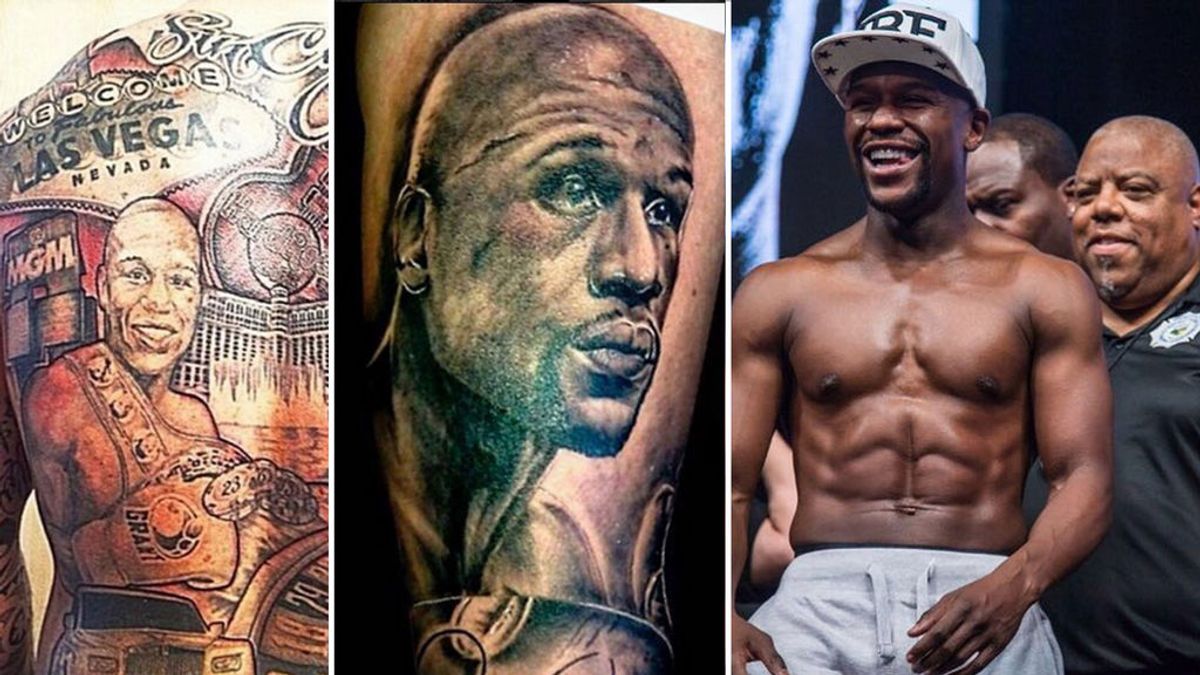 Los tatuajes hiperrealistas más alucinantes que se han hecho los seguidores de Mayweather