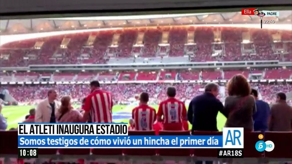 Así vivió un hincha del Atleti el estreno del Wanda Metropolitano