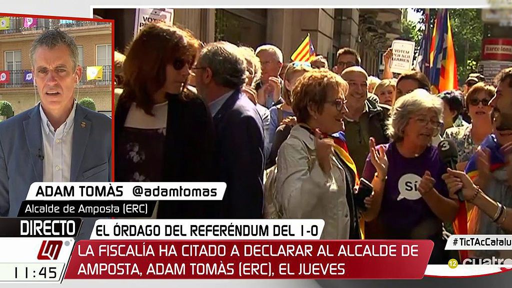 Adam Tomàs, alcalde de Amposta: "Estamos siendo citados por fomentar la democracia"