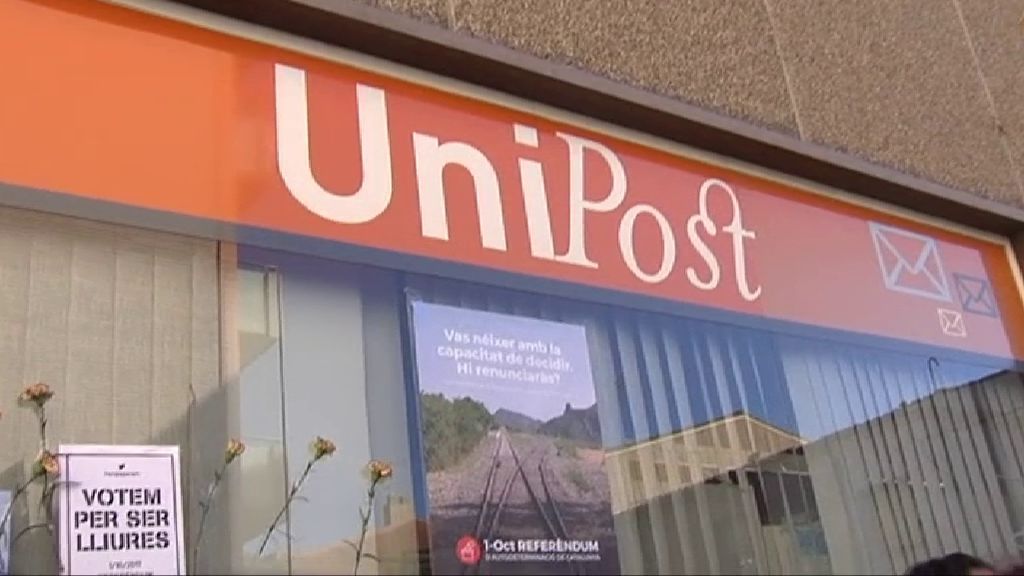 La Guardia Civil registra Unipost para incautar material relacionado con el referéndum del 1-O