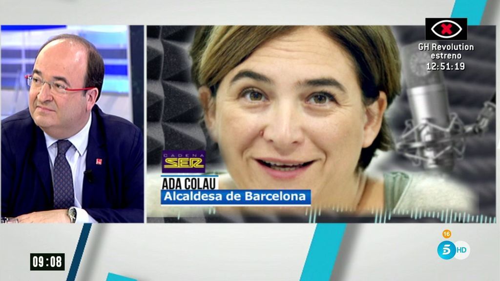 Iceta, sobre Colau: "Está diciendo cosas que son contradictorias"